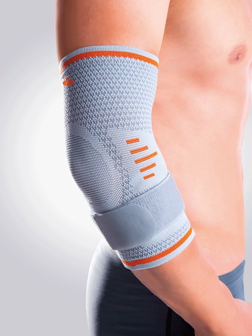 Orliman Elastic Elbow Support with Gel Pads - KineMedics